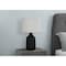 Monarch Specialties Lighting, 24 in.H, Table Lamp, Black Concrete, Grey Shade, Contemporary I 9701 - alternate 4